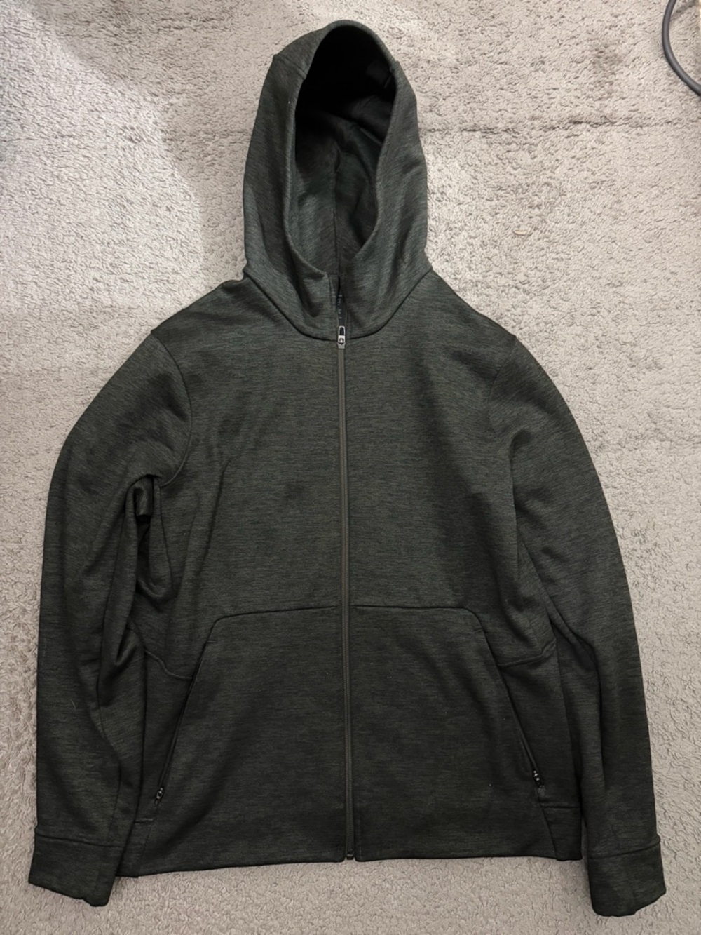 lululemon athletica Men's Hooded Full-Zip Sweater - Olive Green